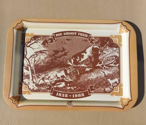 VINTAGE 1980S GROOT TREK 150 YEARS COMMEMORATIVE METAL TRAY