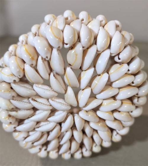 BOHO COWRIE SHELL BASKET BOWL