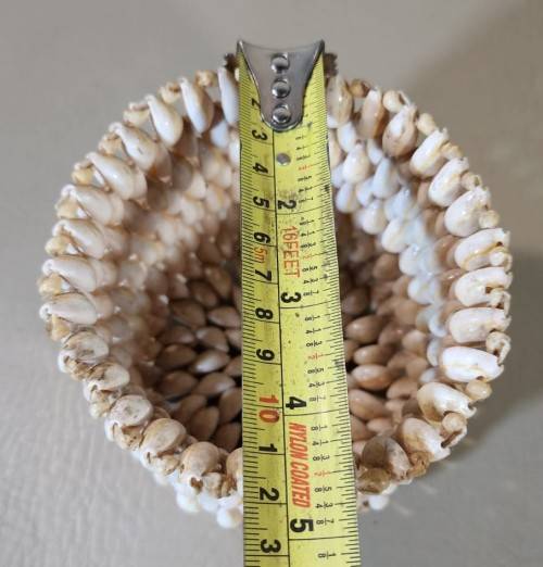 BOHO COWRIE SHELL BASKET BOWL