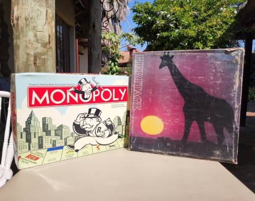 VINTAGE MONOPOLY AND COCA COLA SPONSORED HERITAGE BOARD GAMES BOTH FUNCTIONALLY COMPLETE