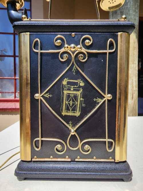 CRANK HANDLE TELEPHONE DECANTER MUSIC BOX WORKING