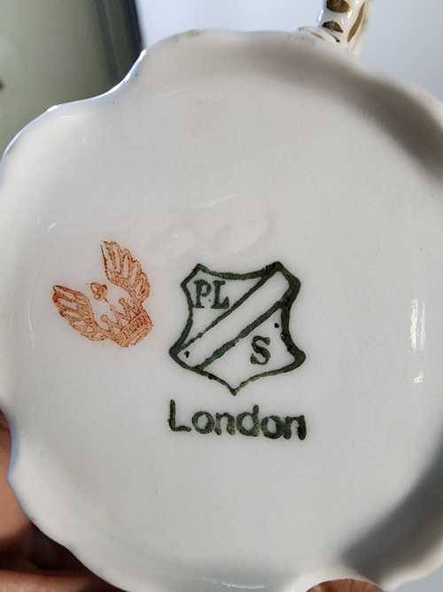 RARELY SEEN 1930S PFEIFFER & LOWENSTEIN IN SCHACKENWERTH AUSTRIA (PLS) DEMITASSE CUP AND SAUCER