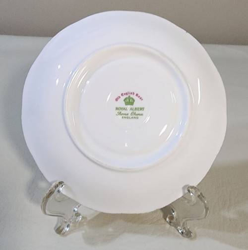 ROYAL ALBERT VINTAGE 1945-1970S OLD ENGLISH ROSE DISCONTINUED PATTERN CUP AND SAUCER DUO 2ND OF 2