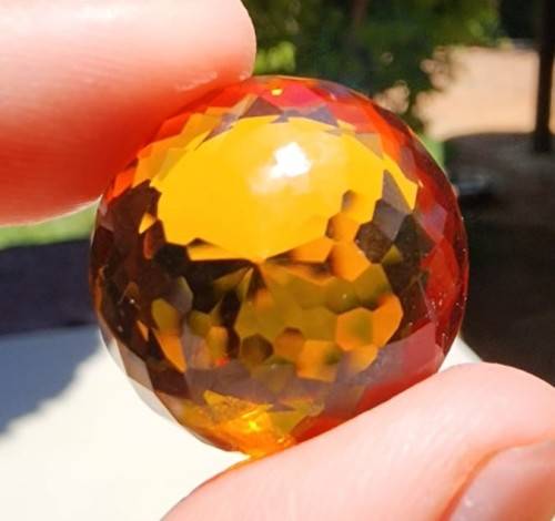 AWESOME LARGE 36,2CT ORANGE CITRINE GEMSTONE WITH BEAUTIFUL OVAL CUT - NATURAL