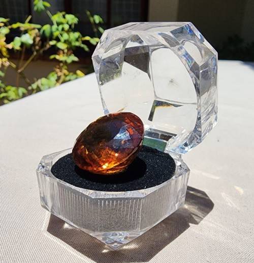 AWESOME LARGE 36,2CT ORANGE CITRINE GEMSTONE WITH BEAUTIFUL OVAL CUT - NATURAL