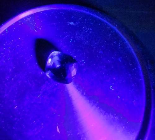 HOW STRANGE? A VERY LARGE 26,80CT GREEN AMETHYST GEMSTONE WITH BEAUTIFUL CUSHION CUT