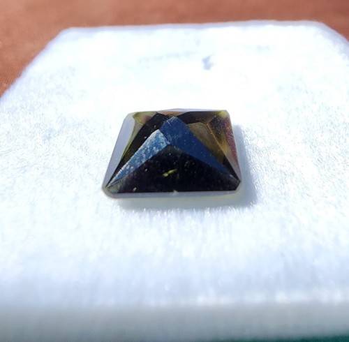 DARK GREEN VERDALITE TOURMALINE 3,25CT GEMSTONE NATURAL AND UNTREATED FROM BRAZIL