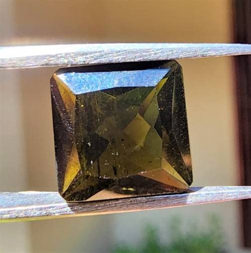 DARK GREEN VERDALITE TOURMALINE 3,25CT GEMSTONE NATURAL AND UNTREATED FROM BRAZIL