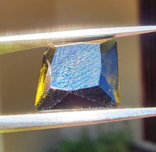 DARK GREEN VERDALITE TOURMALINE 3,25CT GEMSTONE NATURAL AND UNTREATED FROM BRAZIL