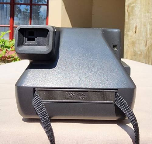 POLAROID 636 CLOSE-UP INSTANT CAMERA BOXED WITH OLD FILM CARTRIDGE AND TWO EXPOSED FILM SLIDES