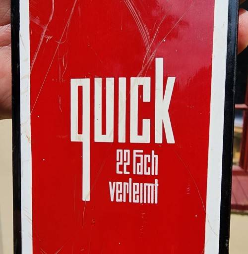 EYECATCHING FISCHER AUSTRIAN 1970S WOODEN SKIS 1,8M LONG WITH TYROLIA SKIMEISTER BINDINGS