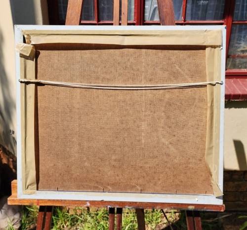 AWESOME HORSERACING ORIGINAL OIL ON BOARD BY ARTIST TAYLOR