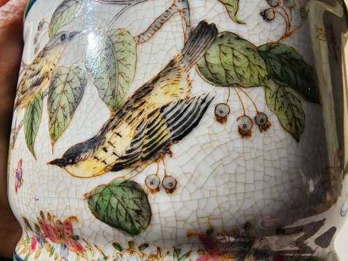 VINTAGE WONG LEE (WL) 1895 CHINESE PORCELAIN LIDDED BOWL