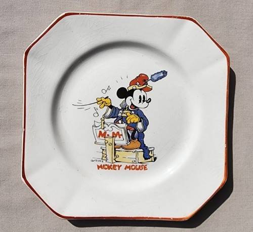 CUTE DISNEY MICKEY MOUSE DIRECTING THE OCHESTRA PLATE