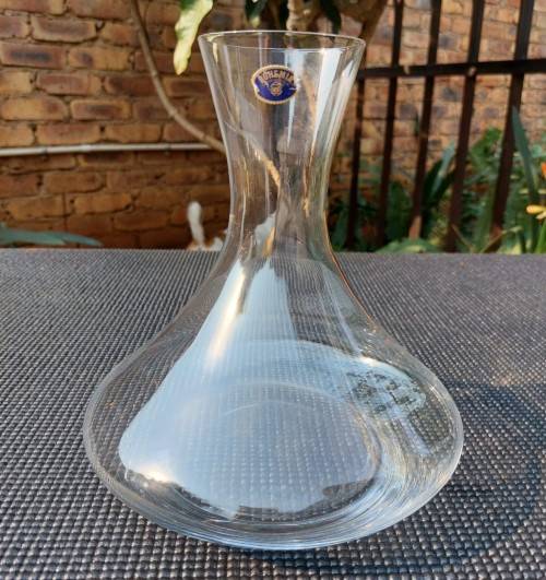 ELEGANT BOHEMIA (CZECH) FULL BODY (18CM WIDE) CHRYSTAL DECANTER