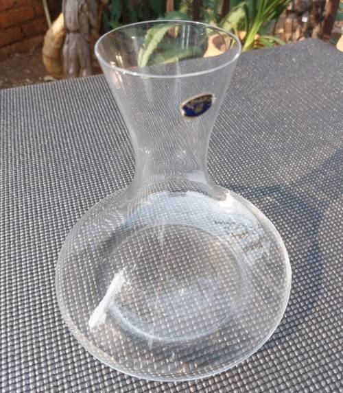 ELEGANT BOHEMIA (CZECH) FULL BODY (18CM WIDE) CHRYSTAL DECANTER