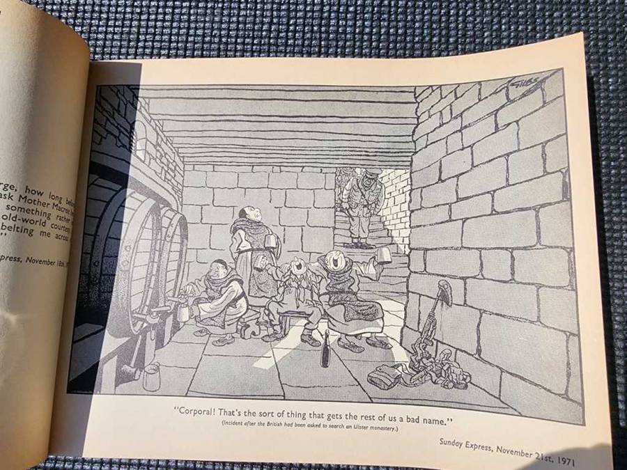 A COLLECTION OF 2 VINTAGE 1970S GILES DAILY EXPRESS CARTOONS  ISSUES 25 AND 26