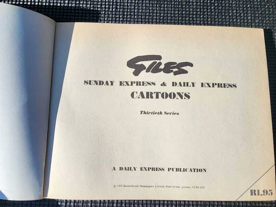 A COLLECTION OF 3 VINTAGE 1970S GILES DAILY EXPRESS CARTOONS  ISSUES 29, 30 AND 31