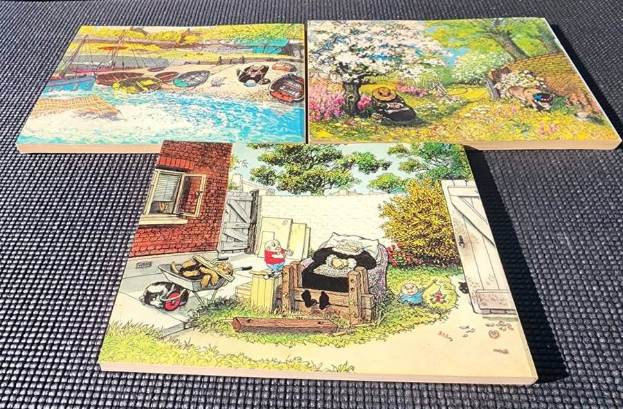 A COLLECTION OF 3 VINTAGE 1970S GILES DAILY EXPRESS CARTOONS  ISSUES 29, 30 AND 31