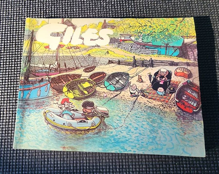 A COLLECTION OF 3 VINTAGE 1970S GILES DAILY EXPRESS CARTOONS  ISSUES 29, 30 AND 31