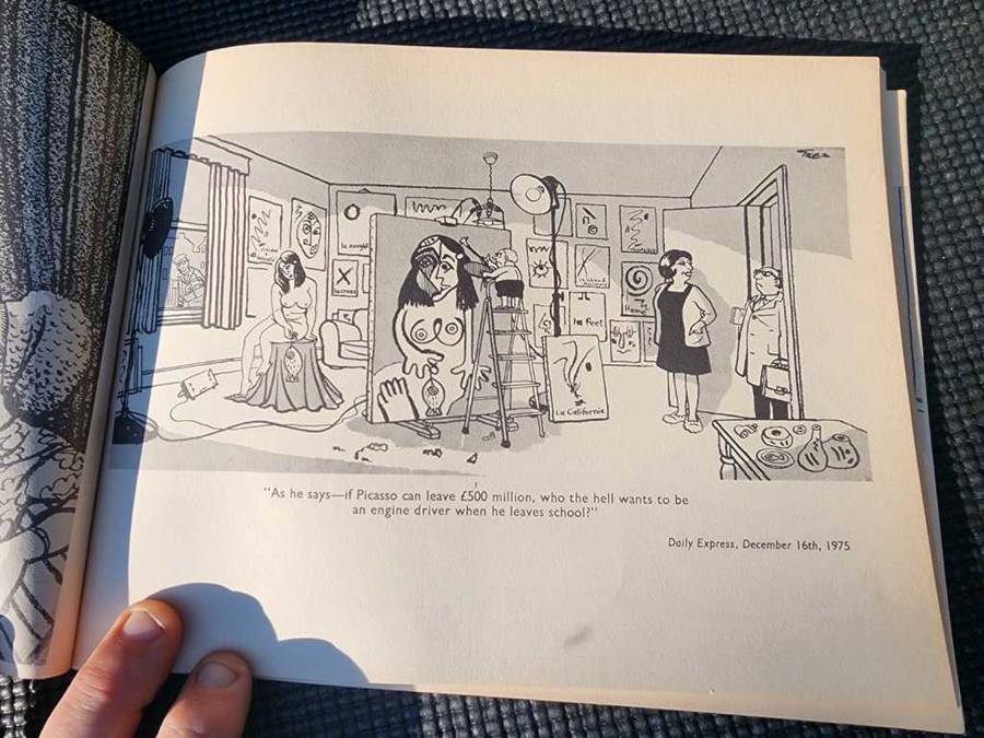 A COLLECTION OF 3 VINTAGE 1970S GILES DAILY EXPRESS CARTOONS  ISSUES 29, 30 AND 31