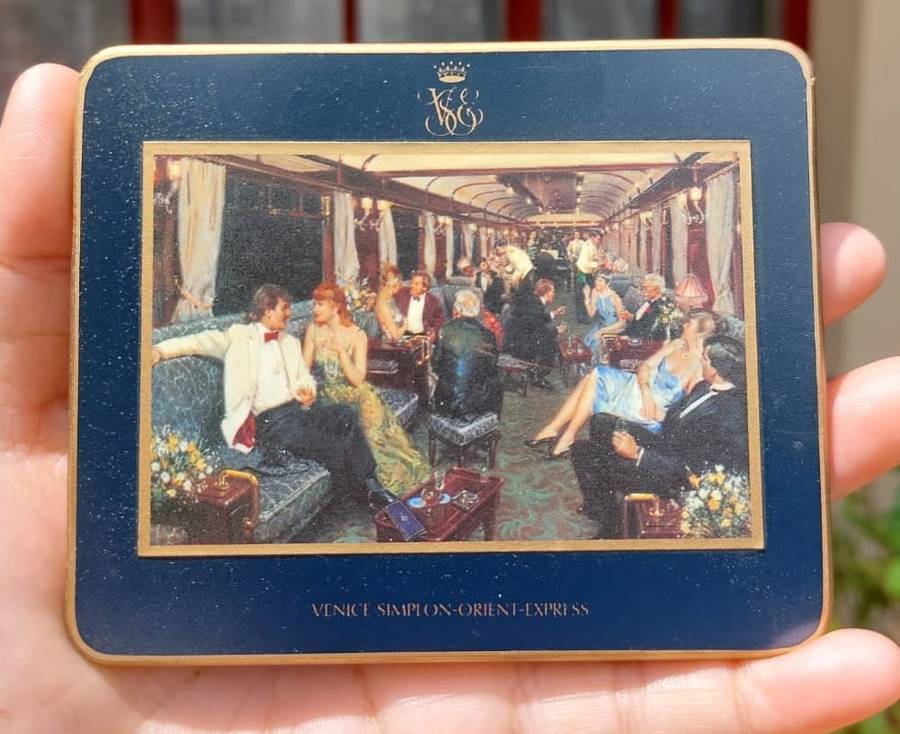ORIENT EXPRESS BAR CAR COASTERS SET FROM THE SECOND MOST FAMOUS TRAIN ON EARTH