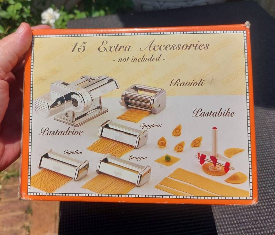 MARCATO ATLAS 150MM CHROME PLATED STEEL PASTA MACHINE MADE IN ITALY