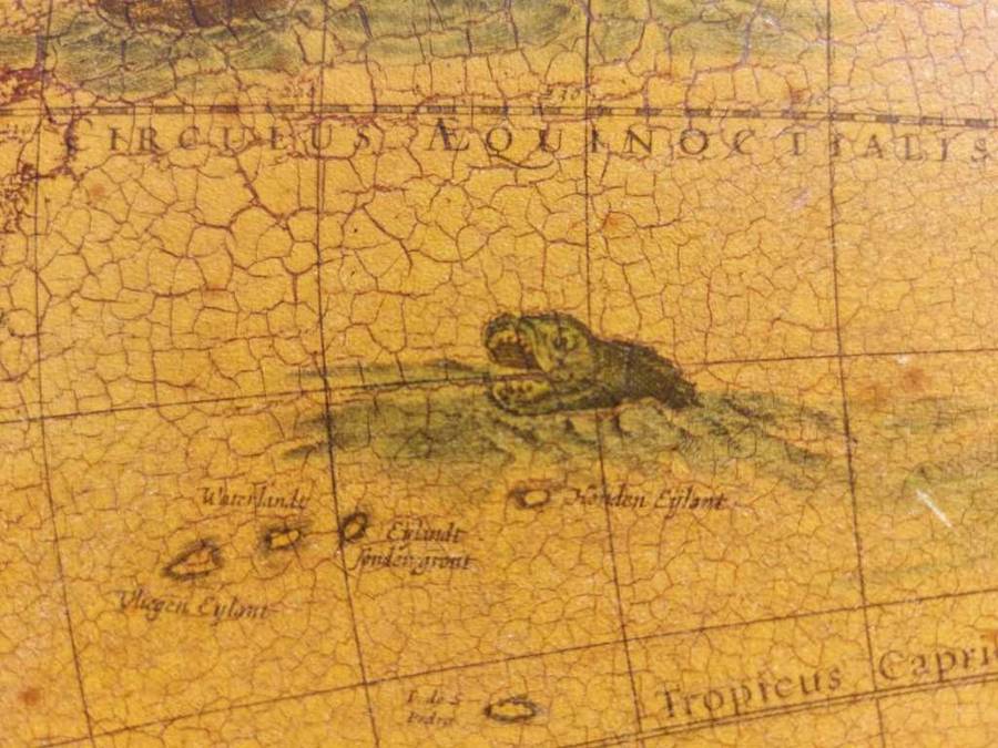 RARE ANTIQUE MAP AMERICAE NOVA TABULA WITH ELDORADO WILLEM BLAEU (1571-1638) HAND COLOURED ENGRAVING