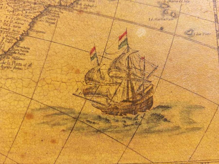 RARE ANTIQUE MAP AMERICAE NOVA TABULA WITH ELDORADO WILLEM BLAEU (1571-1638) HAND COLOURED ENGRAVING
