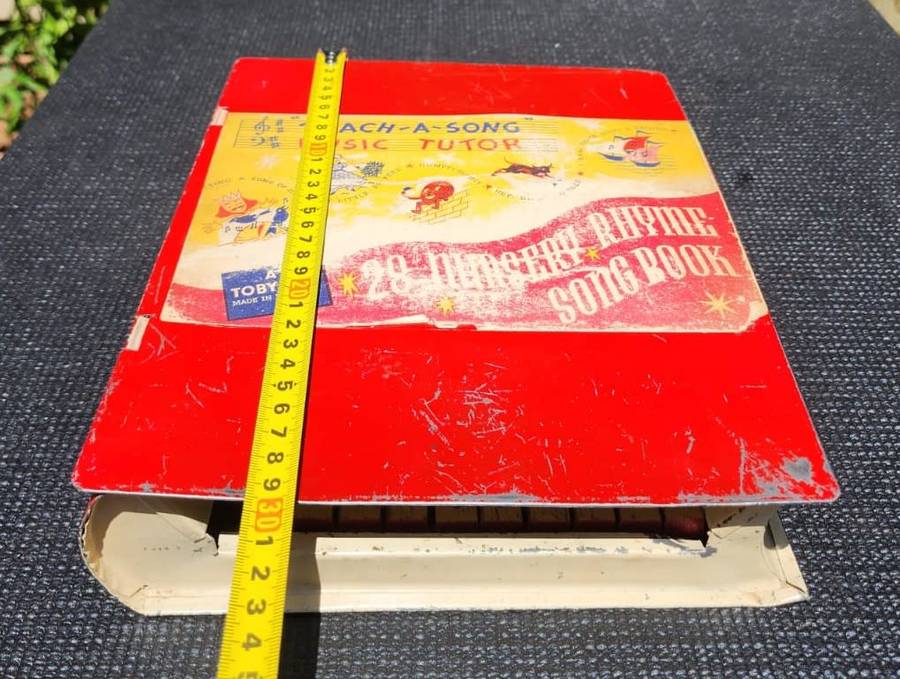 Very Rare 1930s Toby Toy England Nursery Rhyme Play by Number Song Book Piano Toy Still Working