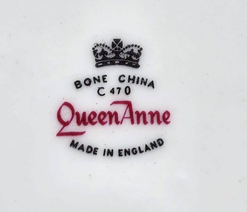 Gorgeous Queen Anne 1960s Red and Pink Roses Pattern Cake Plate