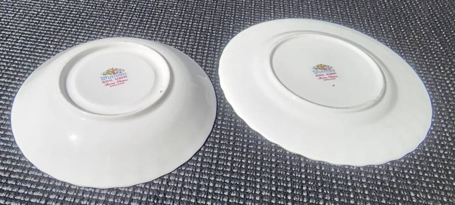 Royal Albert 1966-1980 Winsome Pattern (Small Pink Roses) ODD Saucer and Sideplate