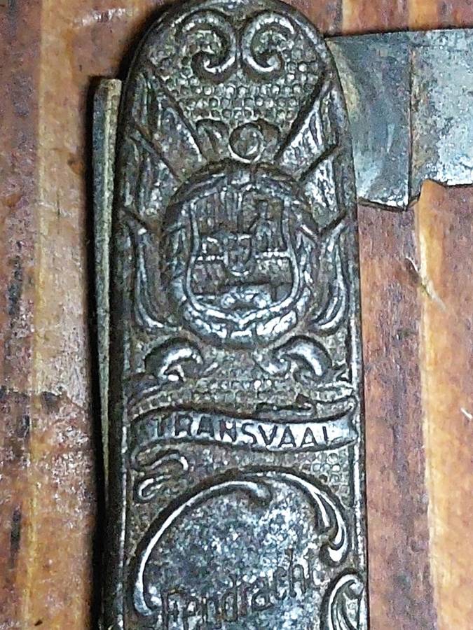 KRUGER AND DE WET POCKET KNIFE - CORKSCREW VARIATION WITH ORANJE VRIJST