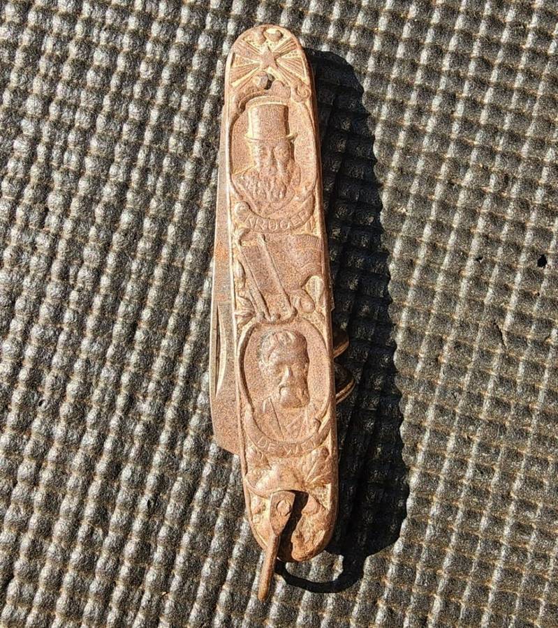 KRUGER AND DE WET POCKET KNIFE - CORKSCREW VARIATION WITH ORANJE VRIJST