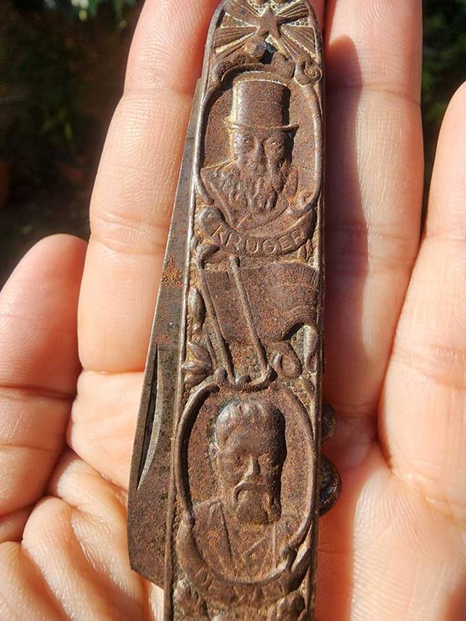 KRUGER AND DE WET POCKET KNIFE - CORKSCREW VARIATION WITH ORANJE VRIJST