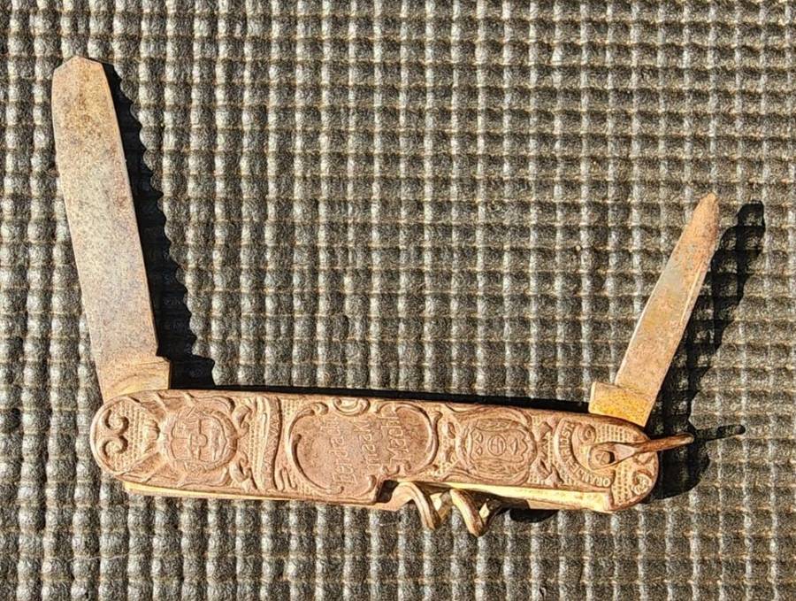 KRUGER AND DE WET POCKET KNIFE - CORKSCREW VARIATION WITH ORANJE VRIJST