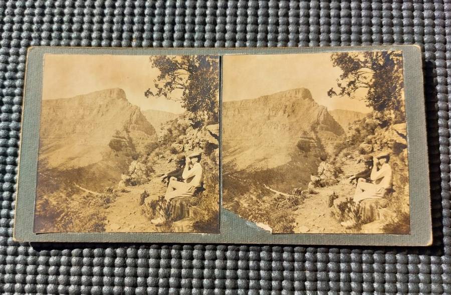 Carte de Visite 76 Old Photos from 1930s in an Old Cutlery Box