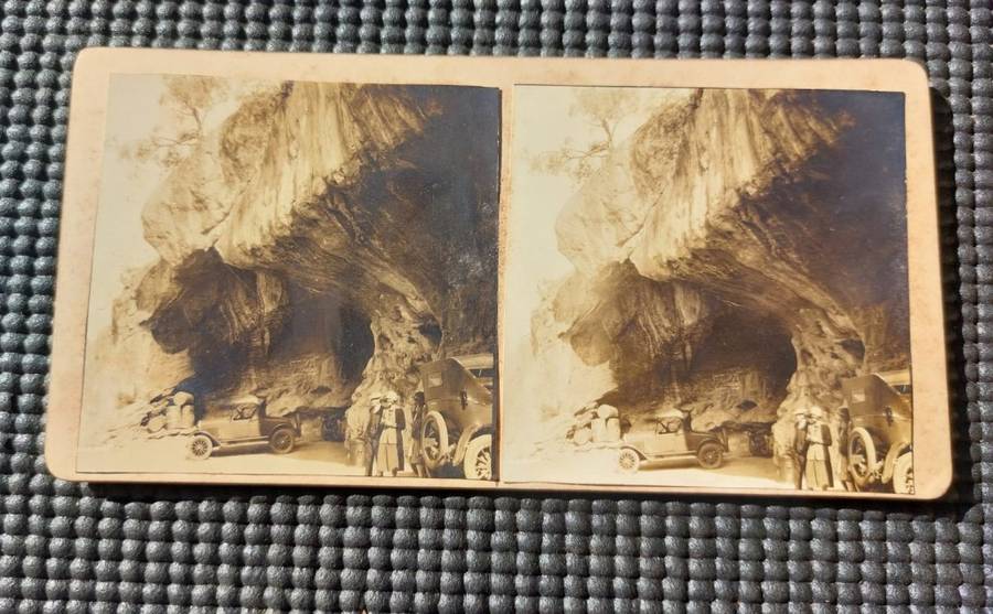 Carte de Visite 76 Old Photos from 1930s in an Old Cutlery Box