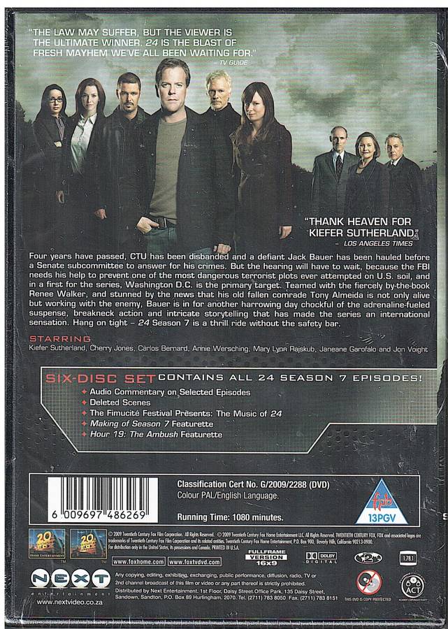 24 Season 7 6 DVD Set