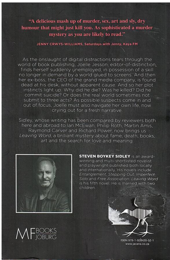 Leaving Word - Steven Boykey Sidley (SIGNED BY AUTHOR)