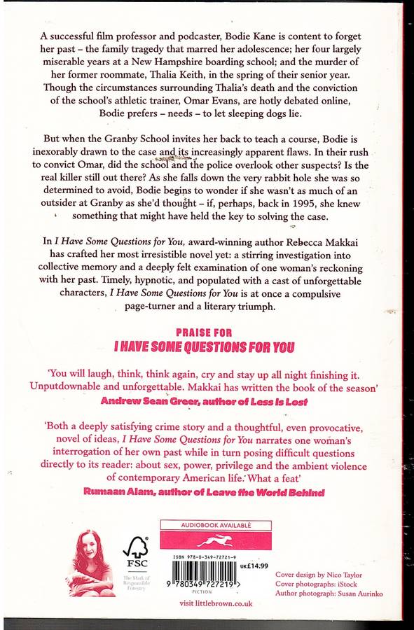 I Have Some Questions For You - Rebecca Makkai