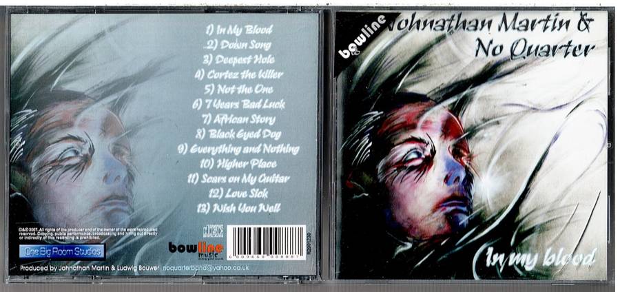 Johnathan Martin & No Quarter - In My Blood CD