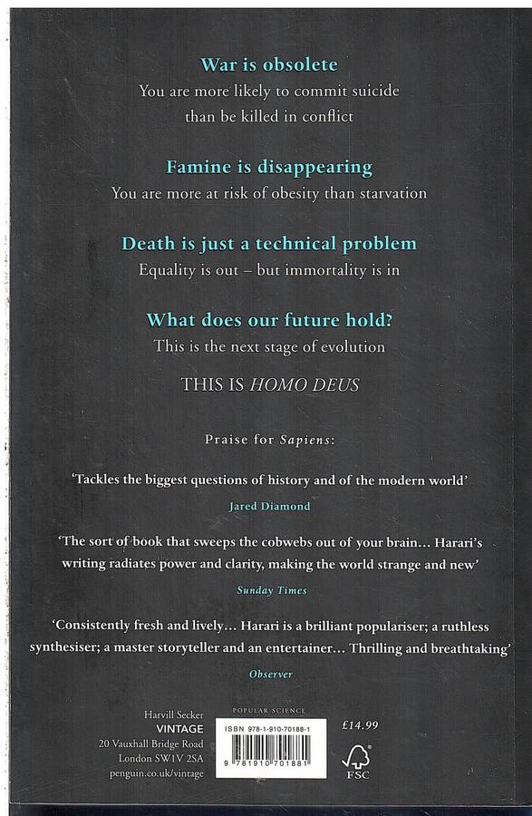 Homo Deus: A Brief History of Tomorrow - Yuval Noah Harari