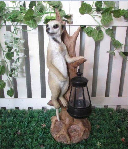 SOLAR GARDEN LIGHT DECOR MEERKAT OUTDOOR LIGHT LIGHTS GADGETS PARTY PATIO GIFTS STATUE YARD ART
