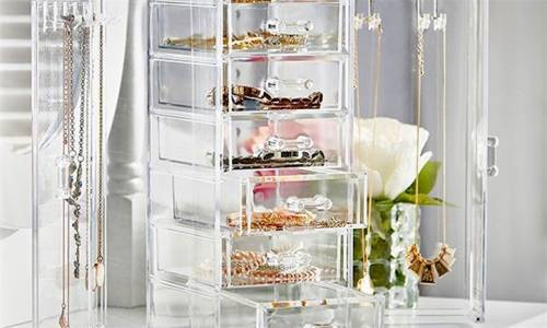 Jewellery Cosmetics Organiser Display Acrylic 6 Drawer Jewelry Rack