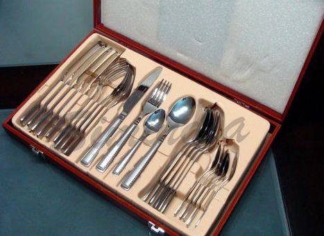 CUTLERY SET 24 PIECE STAINLESS STEEL
