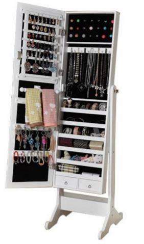 Jewelry Cabinet White