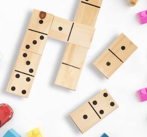Giant Wooden Dominoes Game Set