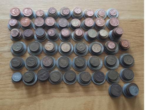 South Africa coins from 1965 to 2018