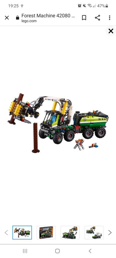 LEGO® Forestry Machine with Power Functions motor and an advanced pneumatic system 42080